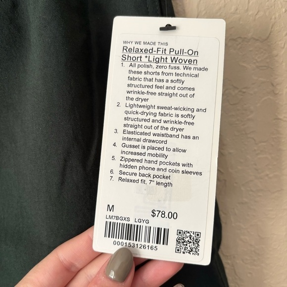 lululemon | Men's Bowline 5" Stretch Cotton VersaTwill Short Medium Legacy Green - Picture 4 of 8